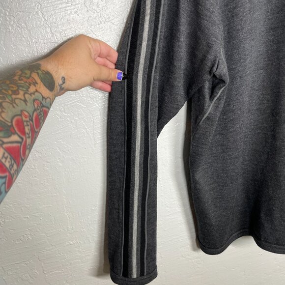 Icebreaker Men XL Dark Gray 320 1/4 Zip Sweater Merino Wool - Picture 9 of 11